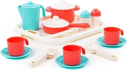 Čajová sada pre troch s podnosom Nastenka