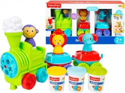 Fisher-Price vláčik s modelínou, 3 farby