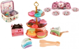 Detská plechová čajová sada v kufríku