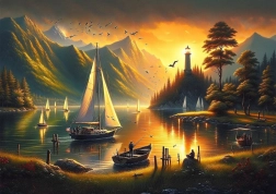 Puzzle Zlaté brehy 1000 dielikov