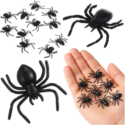 Plastové pavúčie dekorácie RUHHY 10 ks