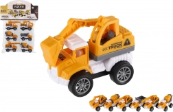 Mini stavebné autá 6ks s pohonom