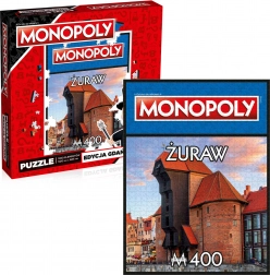 puzzle WINNING MOVES Monopoly Gdańsk Żuraw 1000 dielikov