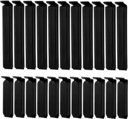 Sada klipov na vrecká 22 ks – 2 veľkosti, čierne