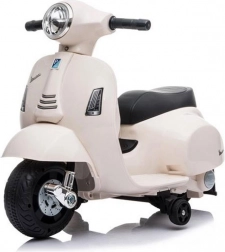 Detská elektrická motorka VESPA, biela