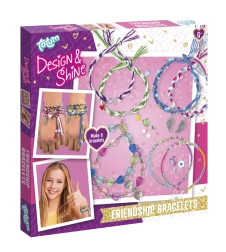 Kreatívna sada na výrobu náramkov priateľstva TOTUM Design & Shine