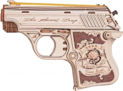 3D drevená skladačka Mini pištoľ Justice Guard