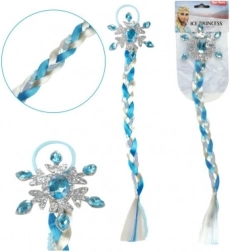 Ľadová Princezná príčesok vrkôčik s flitrami