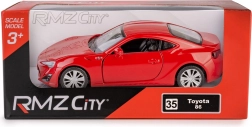 Kovový model RMZ City Toyota 86 1:32 s otváracími dverami a pull-back pohonom