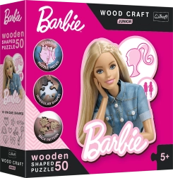 Drevené puzzle Barbie pre deti 50 dielikov