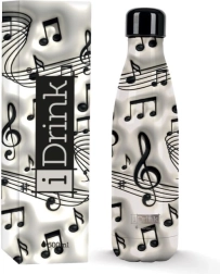 Biela termofľaša Music 500 ml