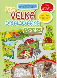 fakt veľká omaľovánka – dedina