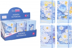 Linajkovaný zošit 9 × 14 cm kvetiny mix