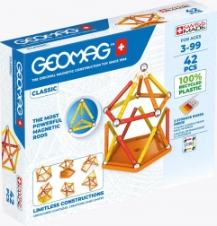 GEOMAG recyklovaná magnetická stavebnica 42 dielikov