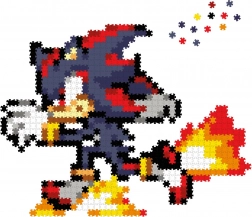 Jixelz REMIX – plastové pixelové puzzle SONIC: Runnin' Shadow