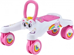 Interaktívne odrážadlo TINY TOWN jednorožec – biele