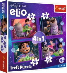 Trefl puzzle Elio mimozemské misie 4 v 1 (35, 48, 54, 70 dielikov)