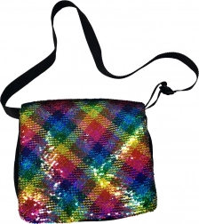 Taška cez rameno s flitrami