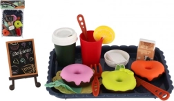 detská čajová a kuchynská sada s potravinami na tácke