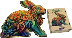 Drevené vkladacie puzzle králik