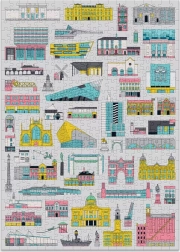 Puzzle s Budovami 500 Dielov od Cloudberries