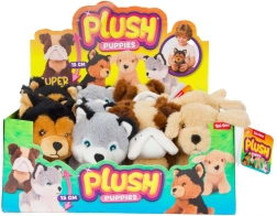 Plyšový psík, šteniatko 15 cm, rôzne druhy - 1 kus