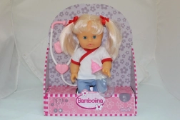 Bábika Nena 36 cm doktorka so stetoskopom a fľaštičkou