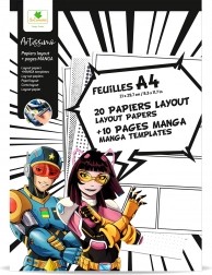 Artissimo - A4 papiere na Manga kreslenie s textúrami