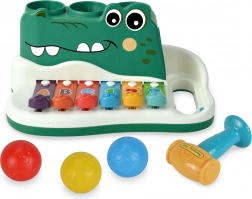 Xylofón klopačka Krokodíl 25 cm