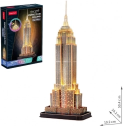 Svietiace 3D puzzle Empire State Building nočná edícia 37 dielikov
