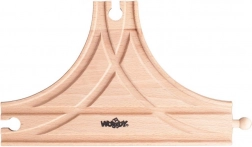 Rozjazd koľajový „T“ pre drevené vláčikodráhy