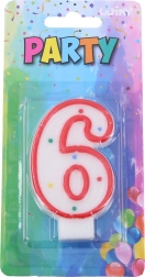 Párty sviečka na tortu - číslo 6