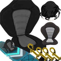 Odnímateľné kajakové sedadlo s operadlom pre SUP – mäkké a ľahké