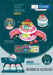 Herná sada narodeninová torta so svetlom a zvukom