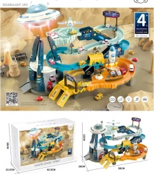 kozmická marťanská šmykľavka s vozidlami