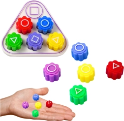 Kocky Gonggi Squid Game s trojuholníkovým stojanom