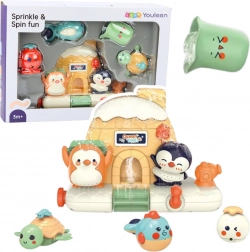 Interaktívna sada do kúpeľa pre bábätká – morské zvieratká