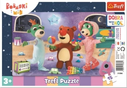 Puzzle Dobrú noc Treflíci – čas ísť spať, 15 dielikov