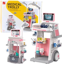 Detský zubársky vozík s príslušenstvom, svetlom a RTG obrazovkou, 26 dielov