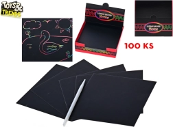 Vyškrabovacie obrázky TOYS& TRENDS – kreatívna sada 100 listov