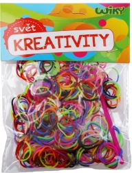 Kúzelné dvojfarebné zapletacie gumičky – mix farieb, 300 ks s príslušenstvom