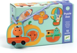 DJECO Eduludo Puzzle Duo - Dopravné prostriedky