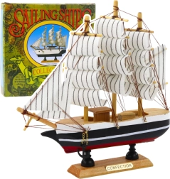 Dekoratívny model trojsťažníku čiernobiely 21x21 cm