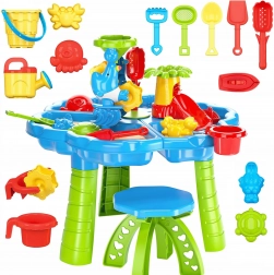 Woopie vodný stôl 2v1 pieskovisko so stoličkou aquapark s delfínom