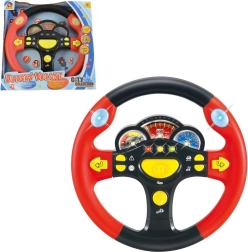 Zvukový volant so slovenským hlasom červený MaDe