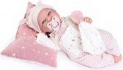 Antonio Juan Clara – realistická hovoriaca bábika bábätko, mäkké látkové telo, 34 cm