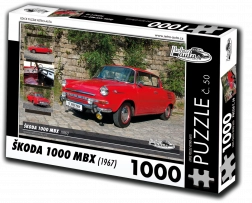Puzzle Retro-autá Škoda 1000 MBX (1967) – 1000 dielikov