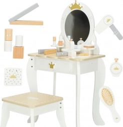 Drevená toaletka pre dievčatá Bella s príslušenstvom