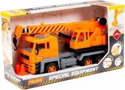 Hračka žeriav s pohyblivým hákom a ručným navijakom