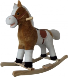 Hojdací koník s melódiou PlayTo bielo‑hnedý